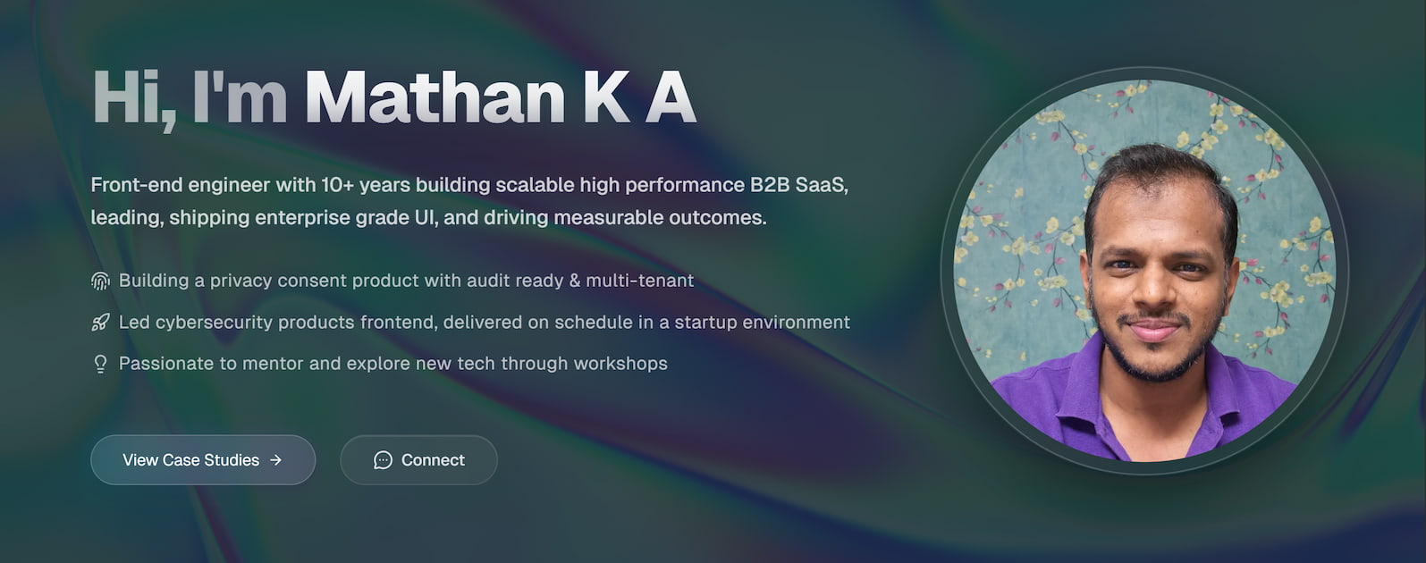 Mathan K A | Senior Frontend Engineer